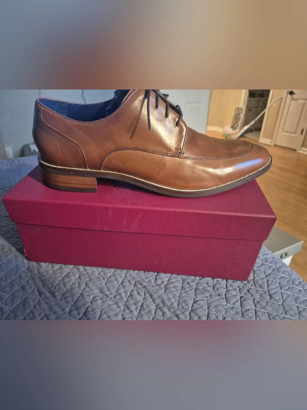 Cole Haan Classic Men's Brown Leather Dress Shoes